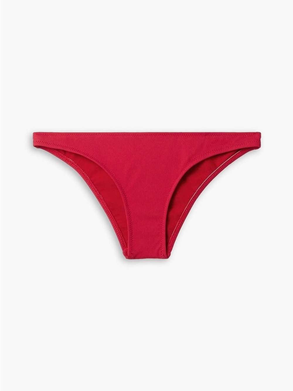 NWT SOLID & STRIPED ‘Rachel’ Ribbed Bikini Briefs in “Ruby Red” Size XS